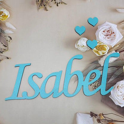 Personalisierter Namensschild aus Holz: Kinderzimmer Deko | Geschenk zur Babyparty, Türschild
