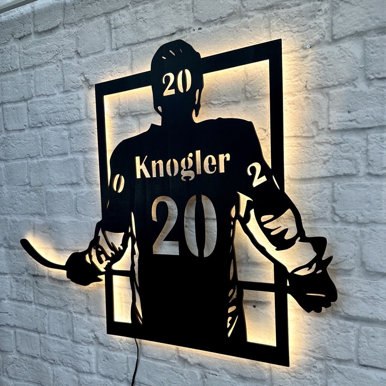 Personalisiertes Geschenk für Eishockeyspieler: Schild | Kindergeburtstag, Turnier, Trainer